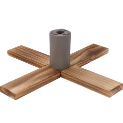 Northlight Artificial Tree Stands-Light Wood Adjustable Artificial Christmas Tree Stand - For Trees Up To 7.75Ft Tall