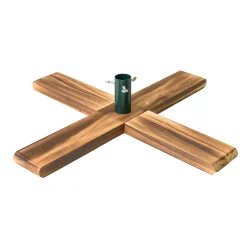 Northlight Artificial Tree Stands-Light Wood Artificial Christmas Tree Stand - For Trees Up To 7.75Ft Tall