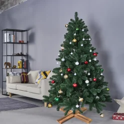 Northlight Artificial Tree Stands-Light Wood Artificial Christmas Tree Stand - For Trees Up To 7.75Ft Tall