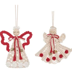Gallerie II Angels-Macrame Angels Christmas Decor Decoration Ornament, A/2