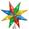 Kurt Adler Finials-Multicolored Capiz Star Lighted Christmas Tree Topper 14 Inch Decoration Ul3077