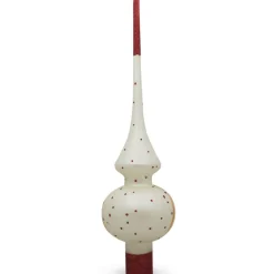 BESTPYSANKY Angels-Nativity Scene For Kids On White Glass Christmas Tree Topper 11 Inches