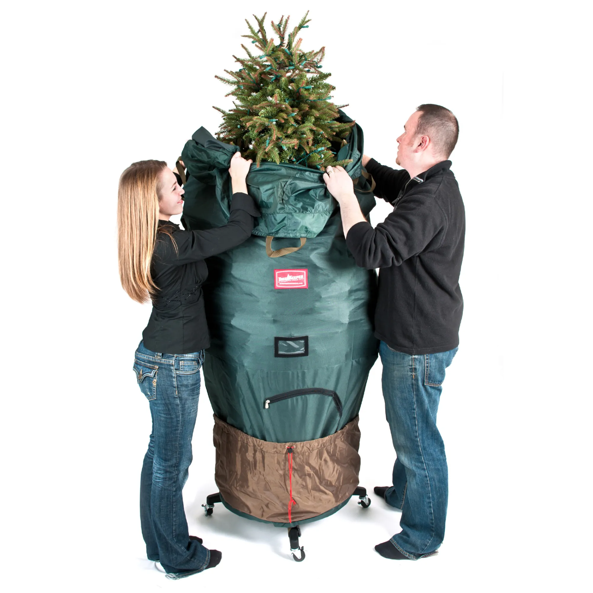 Northlight Tree Storage-Patented Medium Upright Tree Storage Bag With 2 Way- Up To 7Ft Tree