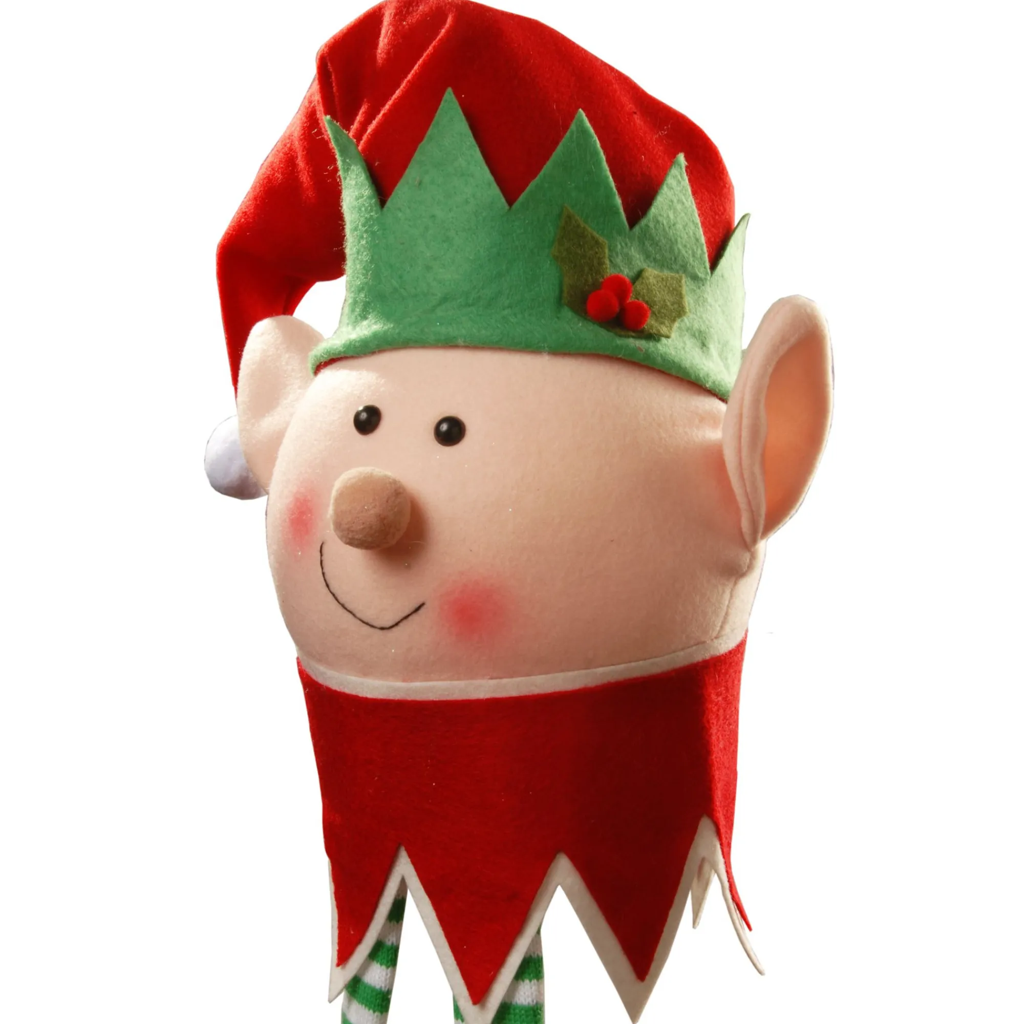 Christmas Central Stars-19-Piece Elf Tree Topper And Ornaments Christmas Tree Decorating Kit