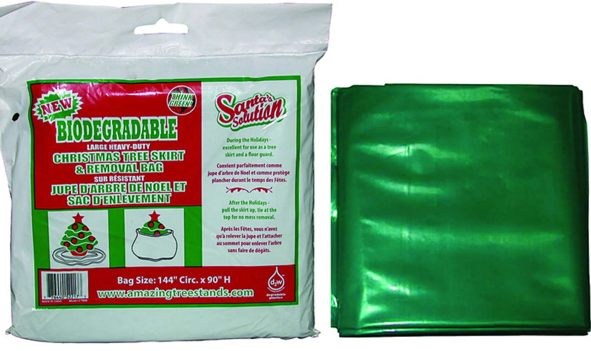 Woodlink Ltd. Tree Storage-Santas Solutions 90 In. H X 144 In. W Christmas Tree Disposal Bag - Case Of: 24;