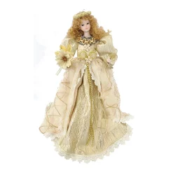 Home and Holiday Shops Finials-Santa's Workshop Cream Angel Christmas Tree Topper 14 Inch