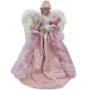 Home and Holiday Shops Finials-Santa's Workshop Mauve Victorian Angel Christmas Tree Topper 16 Inch