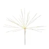Contemporary Home Living Stars-Set Of 2 Lighted Led Starburst Christmas Tree Topper - White Lights