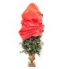 Northlight Tree Storage-Set Of 2 Red And Black Christmas Topiary Storage Bags With Drawstring 36"