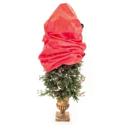 Village Lighting Co. Tree Storage-Set Of 2 Red Topiary Christmas Tree Storage Bag, 48