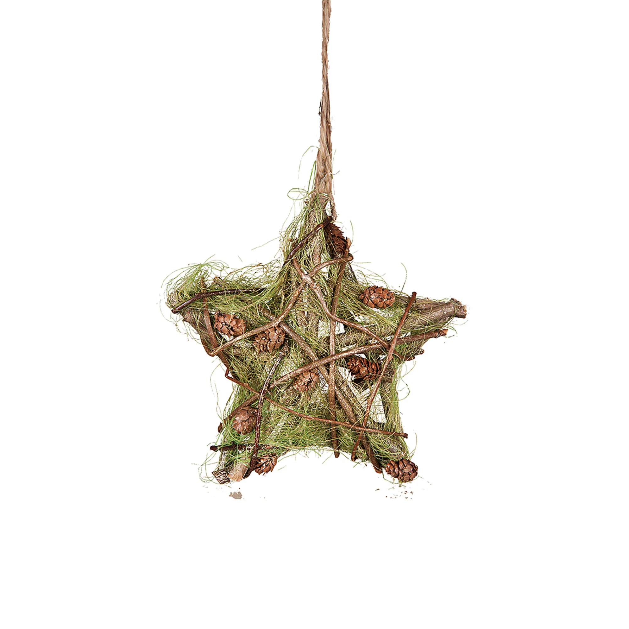 Gallerie II Stars-Small Mossy Twig Star Christmas Xmas Ornament