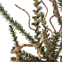 Sunnydaze Decor Unlit-Sunnydaze Homespun Holiday Artificial Christmas - 3-Foot Tall - Green