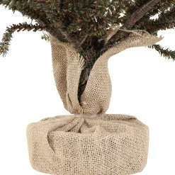 Sunnydaze Decor Unlit-Sunnydaze Homespun Holiday Artificial Christmas - 3-Foot Tall - Green