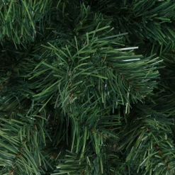 Sunnydaze Decor Unlit-Sunnydaze Indoor Artificial Unlit Canadian Pine Full Christmas Tree With Metal Stand And Hinged Branches - 4' - Green