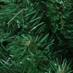 Sunnydaze Decor Unlit-Sunnydaze Indoor Unlit Faux Tannenbaum Slim Evergreen Christmas Tree With Hinged Branches - 4' - Green