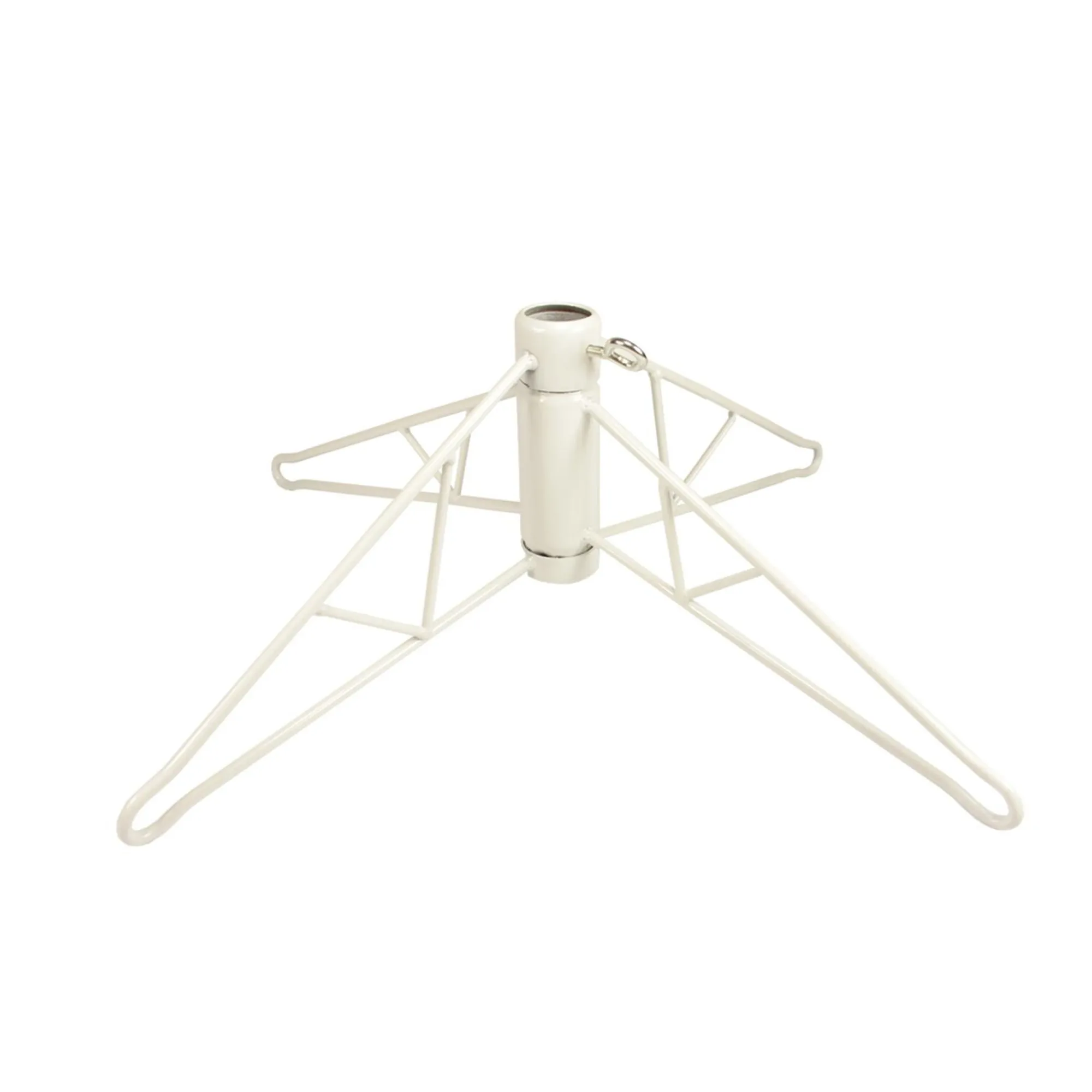 Northlight Artificial Tree Stands-White Metal Folding Christmas Tree Stand For 4.5' Artificial Trees