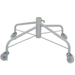 Northlight Artificial Tree Stands-White Metal Rolling Christmas Tree Stand For 6.5'-7.5' Artificial Trees
