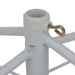 Northlight Artificial Tree Stands-White Metal Rolling Christmas Tree Stand For 6.5'-7.5' Artificial Trees