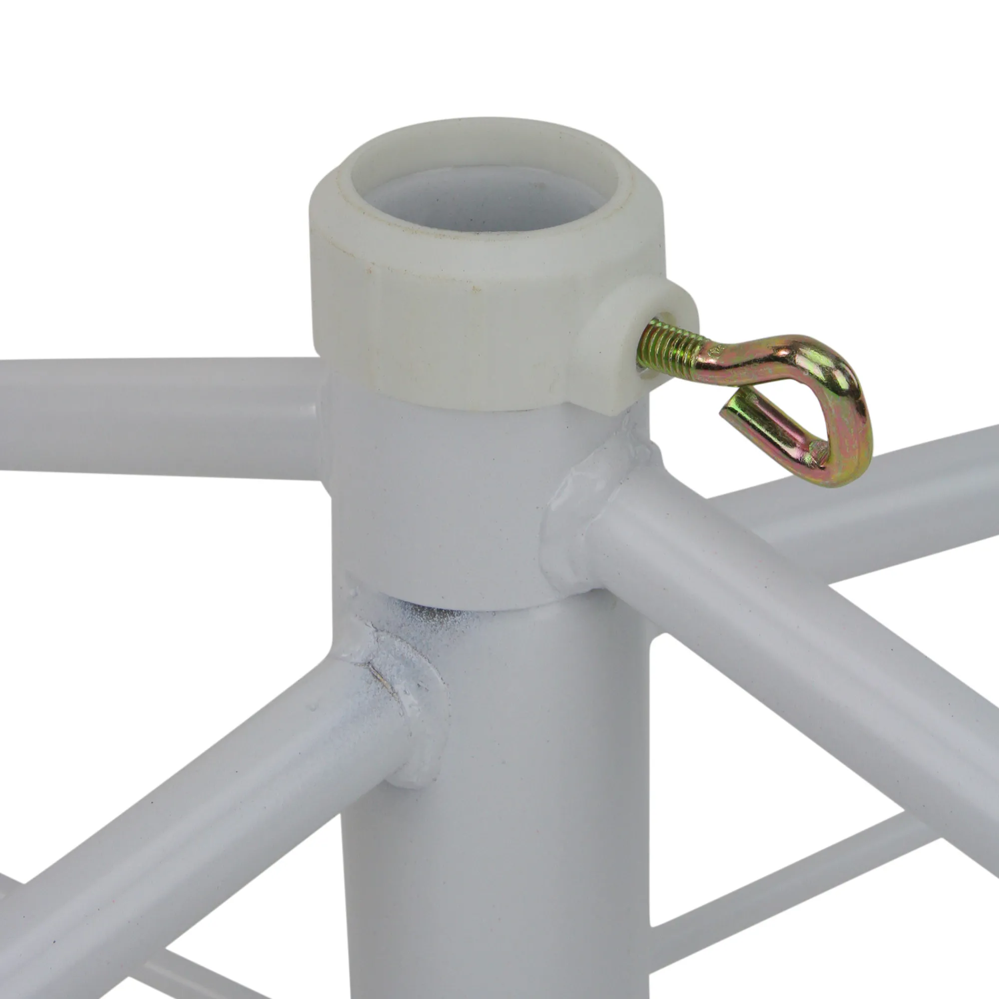 Northlight Artificial Tree Stands-White Metal Rolling Christmas Tree Stand For 6.5'-7.5' Artificial Trees
