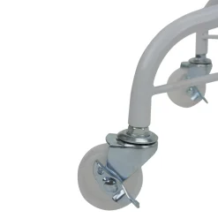 Northlight Artificial Tree Stands-White Metal Rolling Christmas Tree Stand For 6.5'-7.5' Artificial Trees