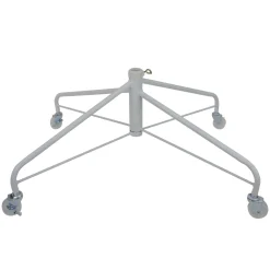 Northlight Artificial Tree Stands-White Metal Rolling Christmas Tree Stand For 9'-12' Artificial Trees