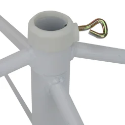 Northlight Artificial Tree Stands-White Metal Rolling Christmas Tree Stand For 9'-12' Artificial Trees